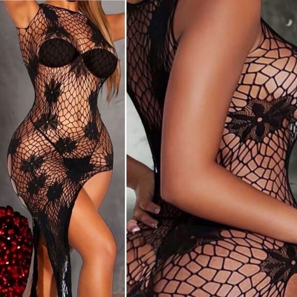 Hot Item! High-stretch l Day or nightwear l Mesh Intimate/Cover-up l Lingerie - Picture 4 of 8